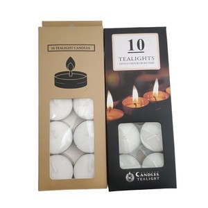 Bougies chauffe-plat en paraffine à combustion propre pour la maison et les événements, longue durée de combustion (6 heures), anti-goutte. - Product Image 5
