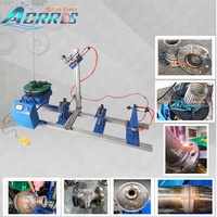 Chuck 400 mm à pédale, support de torche pneumatique, trou central 140 mm, positionneur de table rotative verticale 150 kg pour soudage