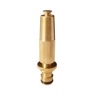 Buse d'eau en alliage métallique haute pression pour lavage de voiture de jardin Buse droite pour tuyau d'arrosage en alliage de cuivre et de laiton Buse de pulvérisation d'eau en métal