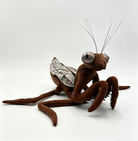 Peluche géante Mantis Épée de Simulation ultra douce avec rembourrage en coton PP, jouet anti-stress, cadeau animal en peluche