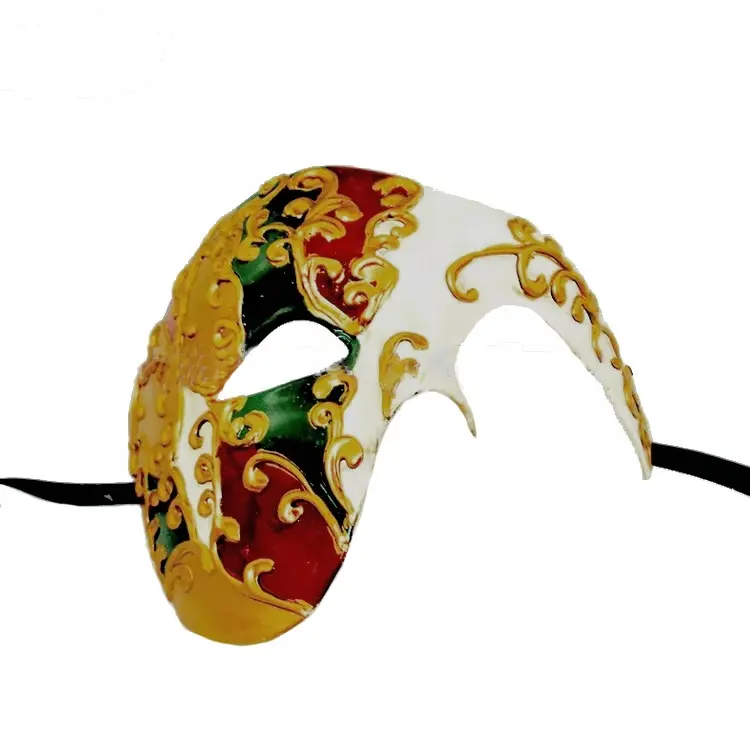 Carnival Masks Phantom Of The Opera Vintage Half Face Mask for Men Mardi Gras Evening Prom Party