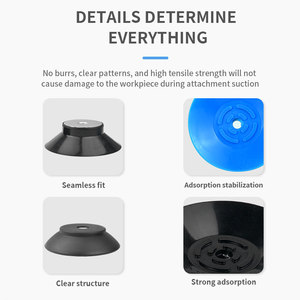 PA Flat Vacuum <b>Suction</b> Cup Rubber <b>Pad</b> for Industrial Robot Pick and Place Material Handling Packaging Automation - Product Image 4