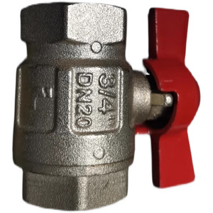 Vanne à boisseau sphérique Hydac 3/4 po à passage direct pour utilisation à température normale de l'eau - Product Image 2