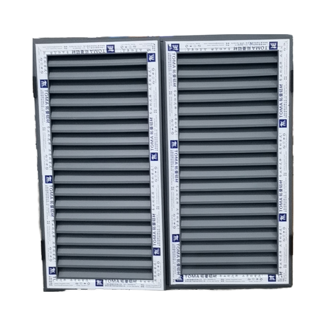 AS2047 TOMA Aluminium Louver Window and Door Frame Sliding and Folding Casement Shutter for Exterior Use Steel Material