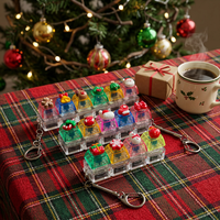 Porte-clés personnalisé Chrismars Fidget Clicker, breloques en résine, vente en gros, usine chinoise, faible MOQ, clé mécanique Fidget Toy Anime Clicker