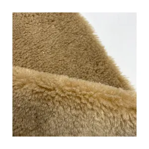 高品质100% 涤纶针织面料柔软人造毛皮服装床垫装饰