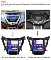 MEKEDE voiture gps navigation DVR caméra arrière autoradio car-play auto écran tactile 8core WiFi pour Hyundai Elantra 2011-2016