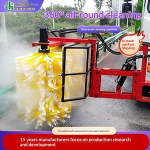 เครื่องทำความสะอาดรั้วลูกฟูกแบบติดตั้งบนยานพาหนะ อุปกรณ์ทำความสะอาดรั้วสำหรับถนนในเมือง รุ่นทำความสะอาดรั้วกลางเมือง พร้อมบริการติดตั้ง - Product Image 1