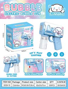 Máquina de Burbujas Eléctrica Portátil <span class=keywords><strong>3D</strong></span> para Niños, Pistola de Burbujas de Juguete Automática para Jugar al Aire Libre - Product Image 2