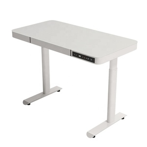 家庭用電気インテリジェント強化ガラス引き出しリフティング付きモダンなスタンディングコンピュータテーブル - Product Image 4