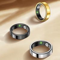 Bague Intelligente Tendance : Suivi Cardiaque, Pression Artérielle, Sommeil, Photographie par Geste, Acier Inoxydable, IP68, Contrôle par Application