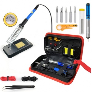 Soldador Eléctrico de Temperatura Ajustable 220V 110V 60W, Estación de Retrabajo de Soldadura, Puntas de Lápiz Térmico, Herramientas de Reparación - Product Image 1