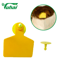 Nouvelle puce d'étiquette d'oreille animale pour mouton chèvre vache cochon bétail RFID TPU étiquette d'oreille réfléchissante pour usage agricole matière plastique