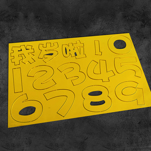 Honey And Sweetness Gold Acrylic Letter Number Mold <b>Cake</b> <b>Decorating</b> <b>Supplies</b> Birthday Party Princess Prince Constellation - Product Image 2