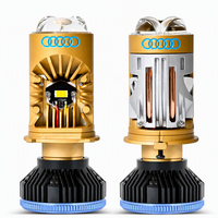 Ampoule de phare LED H4 avec double tube de refroidissement en cuivre, 6000K super lumineuse, 12V, pour voiture, faisceau haut et bas, 6000LM, sans erreur Canbus