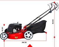 Tondeuse à gazon autoportée de haute qualité de qualité bricolage 460mm avec poignée pliante pratique et boîte à herbe caractéristique de collecte d'herbe