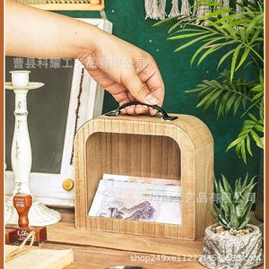 Caja de madera para dinero, caja de almacenamiento de color madera natural para billetes, uso doméstico - Product Image 3
