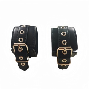 Esposas SM de Cuero de Alta Calidad para Juegos de Pasión <span class=keywords><strong>y</strong></span> Restricción, Accesorios para Adultos, Juguetes Sexuales para Parejas - Product Image 5