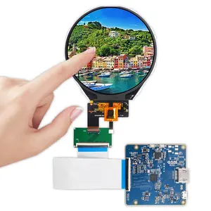 Lcd circolare 3.4 pollici Tft Ips pannello 800*800 PCAP Touch Screen 7h rivestimento duro Display rotondo per Raspberry Pi Meters