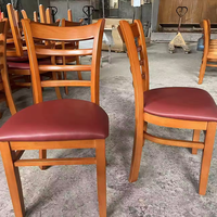 Chaise de café en bois massif moderne pour la maison, le restaurant, l'hôtel, l'école, la chambre à coucher, le bar, la salle à manger, le salon, l'appartement
