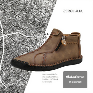 Bottes de travail décontractées montantes pour homme <span class=keywords><strong>Martin</strong></span>, design confortable, semelle intérieure en caoutchouc, tige en cuir thermique, pour l'automne - Product Image 3