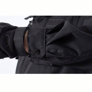 Design Multi Functional Work Clothes Spring and Autumn Special Training Clothes Work Training Clothes Button Shirt Set - Product Image 3