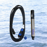 Capteur de conductivité de l'eau EC LEADMED RS485 avec compensation de température, matériau SS316, alimentation DC12-24V, personnalisable OEM