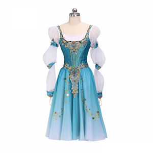 Costumes de ballet professionnels romantiques longs pour <span class=keywords><strong>trois</strong></span> personnes, filles, danse de variation, compétition, performance, tutu pour la scène - Product Image 1