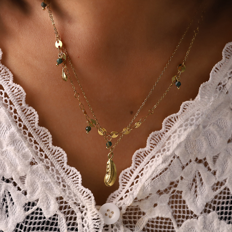 Collier Acier Inoxydable Bijoux Initial Letter