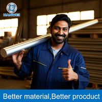 Batang Aluminium Ekstrusi Poles Hanwei 6082 untuk Forging Chassis Otomotif, Kekerasan Seragam T3-T8, Sesuai Standar EN AW-6082