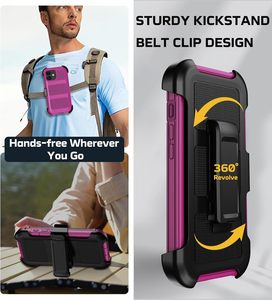 Funda resistente para teléfono móvil al por mayor funda protectora con soporte para <span class=keywords><strong>Iphone</strong></span> 11/12/<span class=keywords><strong>13</strong></span>/14/15/16 con clip para cinturón - Product Image 4