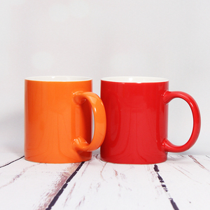 แก้วน้ำชาขายส่ง ทรงกลม แก้วกาแฟเซรามิก แก้วเซรามิกหลากสี สำหรับงานซับลิเมชั่น - Product Image 2