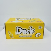 Jouet Squishy Géant Canard 14 pouces (36*16.5cm) Jaune et Blanc Réaliste, Grand Modèle Jumbo, Entrepôt USA