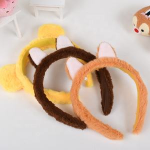 Diadema de Felpa 3D de Terciopelo, Popular y Más Vendida, Accesorio para Niñas, Perfecta para Maquillaje con Diseño de Dibujos Animados, 21 cm - Product Image 4