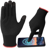 Gants de jeu anti-transpiration, respirants, compatibles avec les écrans tactiles, dotés de points en fibre nano-argent hautement sensibles sur la paume, antidérapants