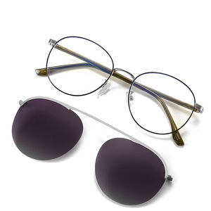 7007 Piloot Gepolariseerde 2 In 1 Magneet Zonnebril Verwisselbare Magnetische Gespiegelde Clip Op Zonnebril Groothandel Zonnebril Heren - Product Image 3