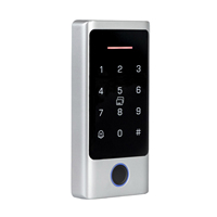 Teclado de Control de Acceso por Huella Dactilar, Impermeable, Doble Lector de Tarjetas EM ID y MF IC RFID, Cerradura de Puerta Inteligente, Lector de Tarjetas RFID Independiente
