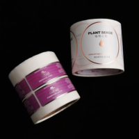 Étiquettes adhésives en vinyle PVC de luxe avec logo holographique imprimé sur mesure, imperméables, pour l'emballage des flacons de dentifrice, Spot UV