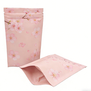 High Quality PE Stand Moisture Proof Coffee Scrub Skin Care Lotion Resealable Zipper Top Pouch Private <b>Label</b> Custom Plastic Bag - Product Image 6