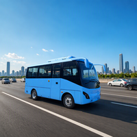 Bus électrique Sunlong HQK6602, classe petite et moyenne, 11-20 places, 8000 kg de charge utile, conduite à gauche, automatique, bus scolaire, minibus urbain électrique