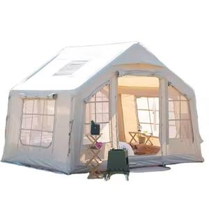 Tente <span class=keywords><strong>de</strong></span> camping gonflable à revêtement noir, pare-soleil imperméable et résistant aux UV avec tissu Oxford renforcé et crête - Product Image 4