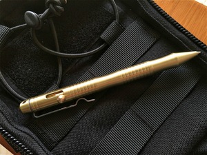 Portable Firm Not Easy to Fade Outdoor Brass Bolt Metal Ball <b>Pen</b> 1.0mm - Product Image 3