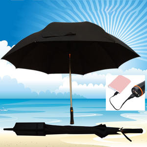 Aperto ombrello automatico Speciale uv ombrello impermeabile ventilatore solare ombrello diritto con il ventilatore paraguas - Product Image 4