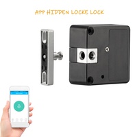 Serrure Invisible TTlock pour téléphone avec application mobile et carte RFID, pour armoire, tiroir, électronique, télécommande