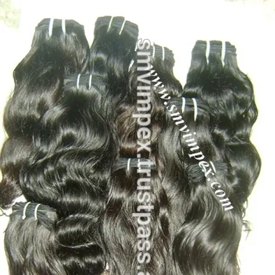 Natural curly hair weaving.Hot selling unprocessed natural wave hair weaving from India. No shedding and tangle hair.