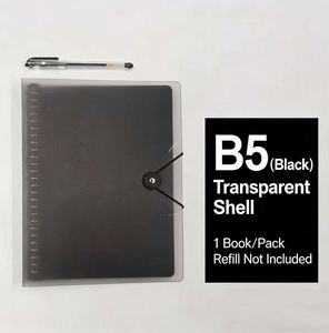 Transparent Frosted Spiral Custom A4 <b>A5</b> B5 Refillable Business <b>Notebook</b> Loose-Leaf Cover Coil Metal Clip - Product Image 4