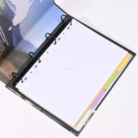 Classeur à levier personnalisé en carton A4 A5, 3/4 anneaux, pour bureau, en promotion