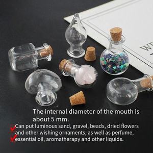 Botellas de Poción Mágica Felix Felicis |   Frascos de Vidrio Transparente con Tapón de Corcho de 5 mm para Perfume, Flores Secas y Abalorios para Joyería DIY - Product Image 4