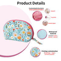 Dompet Koin Mini Kanvas Berkualitas Tinggi dengan Cetak Sublimasi Custom Pabrik, Dompet Uang Receh Jepang Lucu, Tas Gantungan Kunci Kain