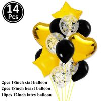 Ensemble de 14 Ballons confettis, Bouquet de Ballons hélium en Latex, or Rose, Globos pour mariage, Baby Shower, fête d'anniversaire